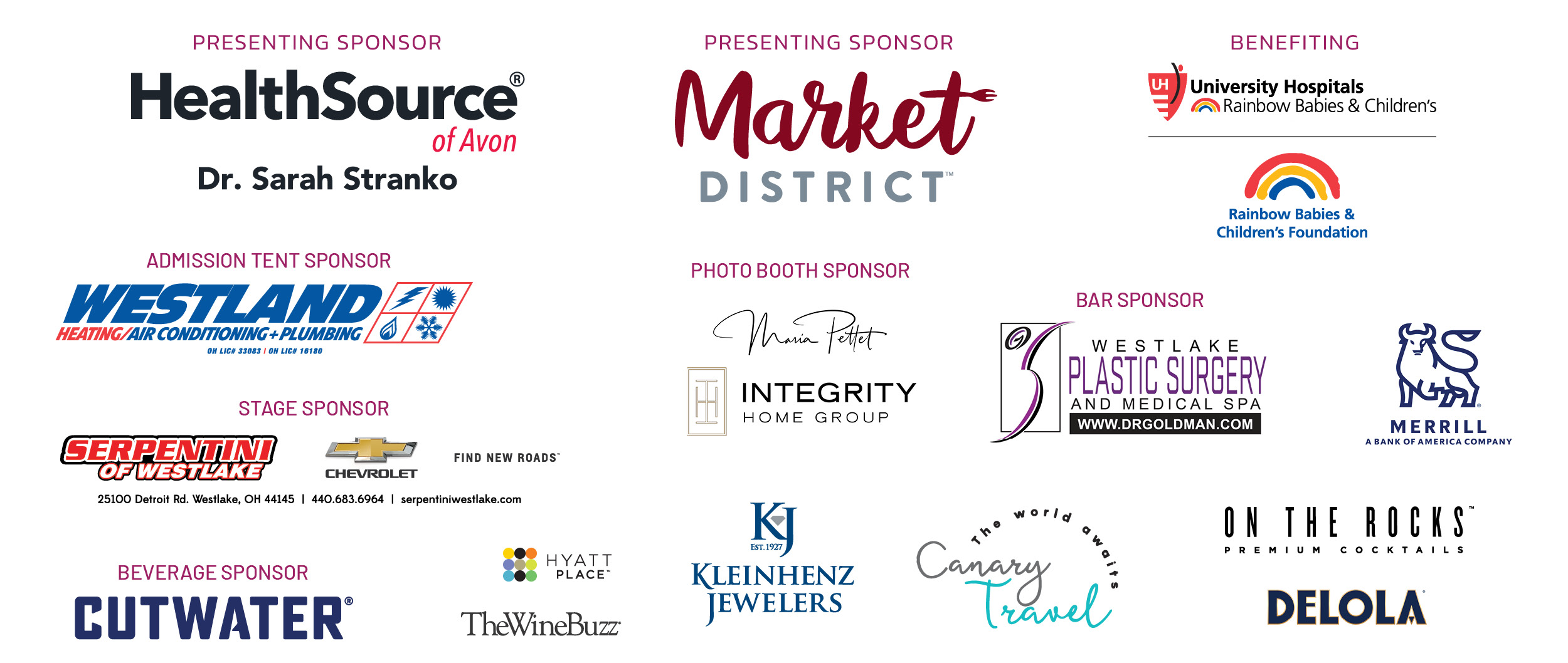 Crocker Park Wine Festival 2024 Sponsors